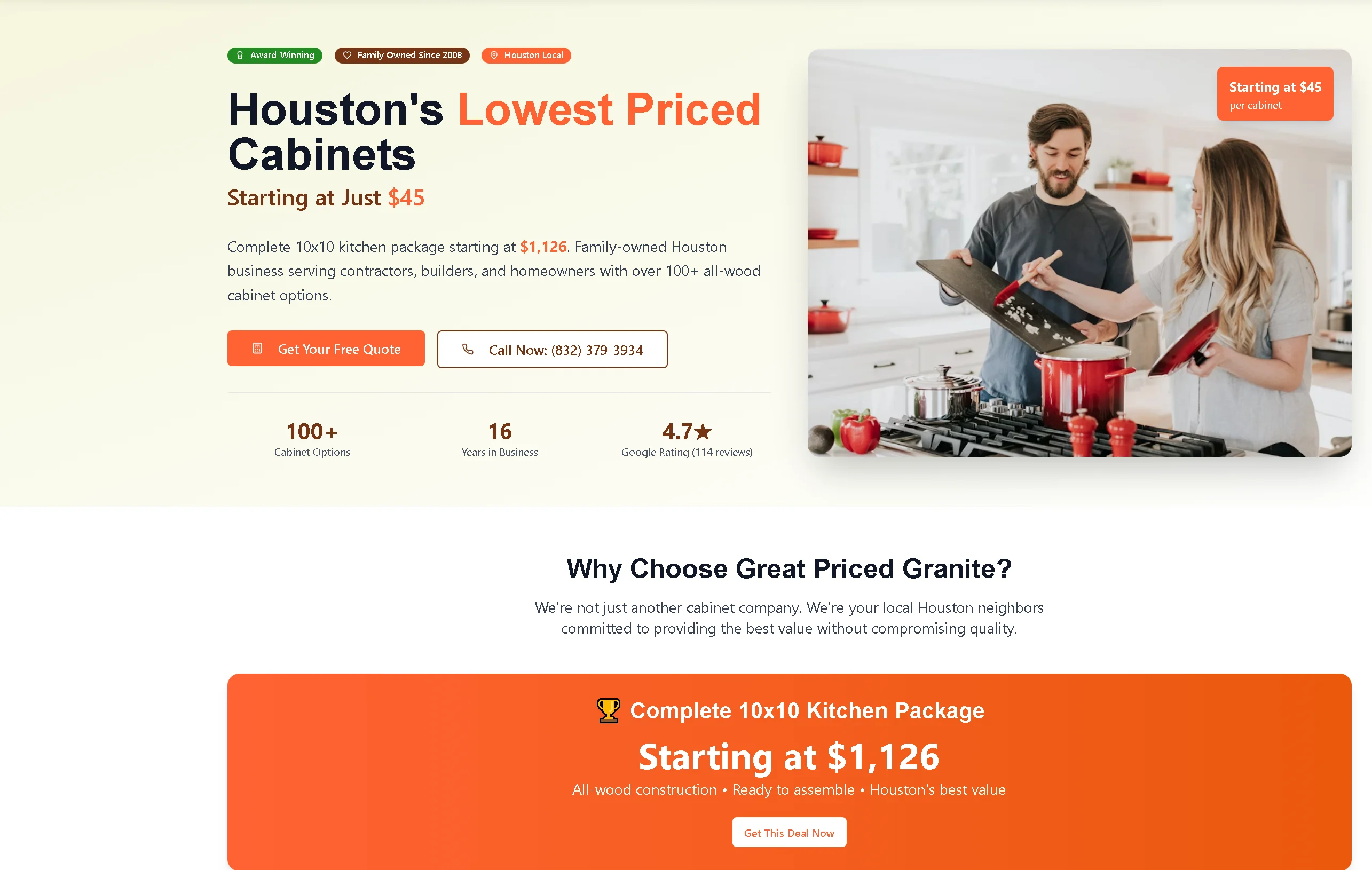 Great Priced Granite Website